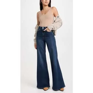 FRAME Le Palazzo Jeans - Majesty Blue Stylish Women's Denim