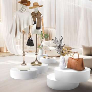 Jueraori Round Mannequin Display Stand for Events