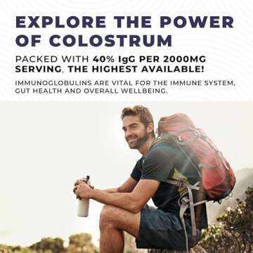 40% IgG Colostrum Capsules for Immune and Gut Health