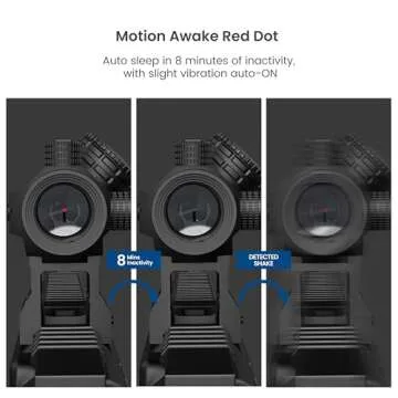 Feyachi 2MOA Red Dot Sight - V30 1x20mm Compact Red dot Optics with Motion Awake Low Profile and Absolute Co-Witness Mount, Flip Up Lens Covers and Anti Reflection Device