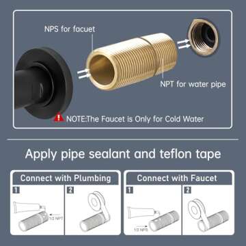 GIMILI Pot Filler Faucet - Stylish & Functional Kitchen Upgrade