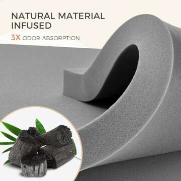 Sweetnight Queen Size Mattress 10 Inch Memory Foam Queen Mattress in a Box for Pressure Relief & Motion Isolation, Plush Queen Bed Mattresses CertiPUR-US Certified