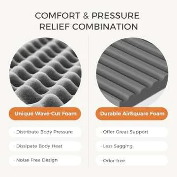 Sweetnight Queen Size Mattress 10 Inch Memory Foam Queen Mattress in a Box for Pressure Relief & Motion Isolation, Plush Queen Bed Mattresses CertiPUR-US Certified