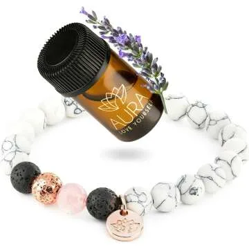 Healing Howlite & Rose Quartz Bracelet for Anxiety