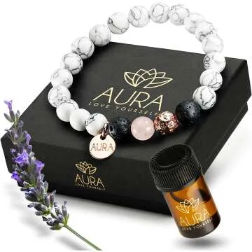 Healing Howlite & Rose Quartz Bracelet for Anxiety