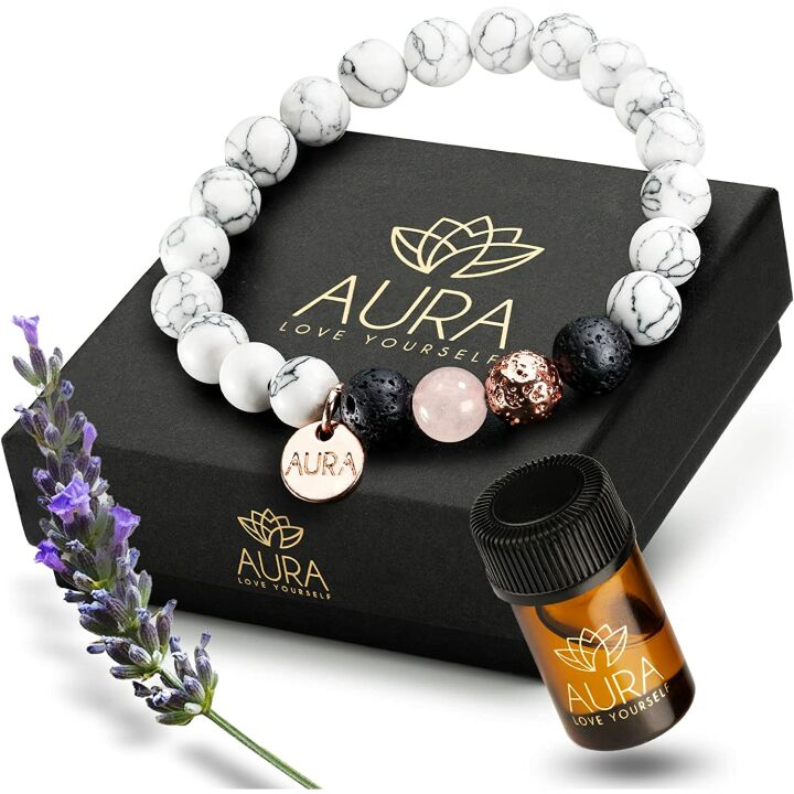 Healing Howlite & Rose Quartz Bracelet for Anxiety