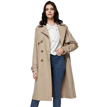 Orolay Women's Double Breasted Trench Coat - Elegant Style