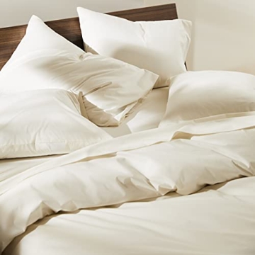Brooklinen Luxury Percale Sheet Set for Hot Sleepers in Cream