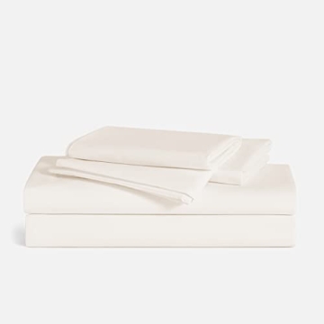 Brooklinen Luxury Percale Sheet Set for Hot Sleepers in Cream