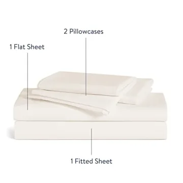 Brooklinen Luxury Percale Sheet Set for Hot Sleepers in Cream