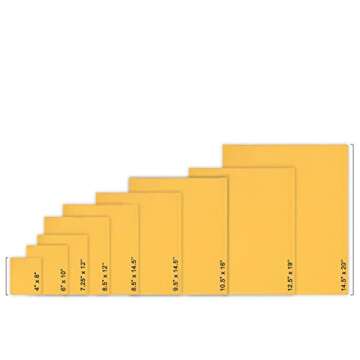 8.5x12 inches Kraft Bubble Mailer Self Seal Bubble Shipping Envelopes 100 Pack Padded Envelopes Thic...