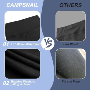 High Waisted CAMPSNAIL Workout Biker Shorts for Women