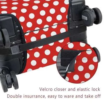 Cute Dots Bow Luggage Cover for Trendy Travel Protection