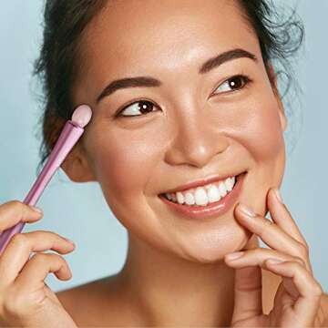 Fancii Uplift Facial & Body Massage Roller with Rose Quartz Gua Sha and 30 Germanium Stones - Face, Eye, Chin, Neck Massager, Anti-Aging Beauty Tool to Lift, Firm and Tighten Skin (Remi)