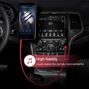 CableCreation TRRS Cable, 10 FT 3.5MM Male to Male 4 Pole Right Angle Audio Stereo HiFi Cable with Silver-Plating Copper Core (Microphone Compatible),24K Gold Plated,Red