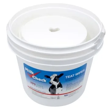 Milk Check Teat Wipes for Cows, Goats, and Sheep