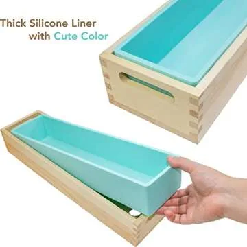 Hepgodin 5 lb Wooden Soap Molds for Easy Soap Making