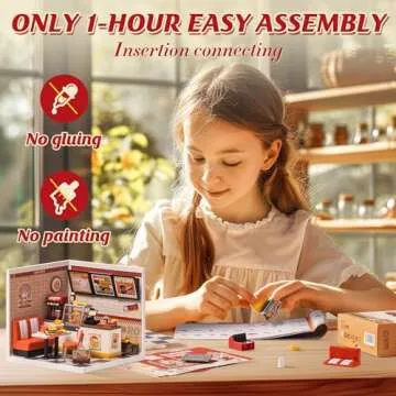 Rolife DIY Miniature Burger Restaurant Set for All Ages