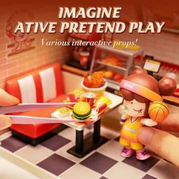 Rolife DIY Miniature Burger Restaurant Set for All Ages