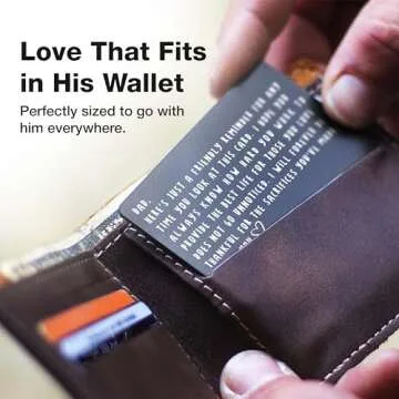 Meaningful Wallet Card for Dad - Perfect Keepsake Gift
