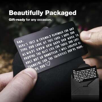 Meaningful Wallet Card for Dad - Perfect Keepsake Gift