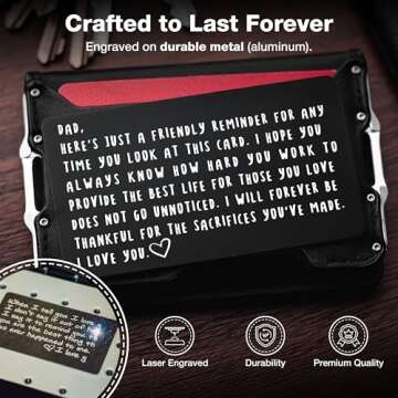 Meaningful Wallet Card for Dad - Perfect Keepsake Gift