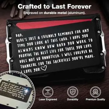 Meaningful Wallet Card for Dad - Perfect Keepsake Gift