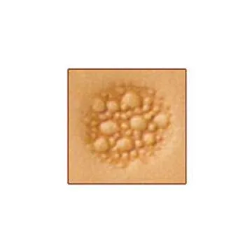 Tandy Leather Factory M884 Craftool Matting Stamp, Round, Gray, Rubber, 12.7 mm x 9.5 mm, 0.5" x 4.1...