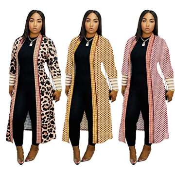 Women’s Casual Long Sleeve Open Front Cardigan - Chic Outwear