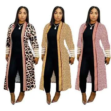 Women’s Casual Long Sleeve Open Front Cardigan - Chic Outwear