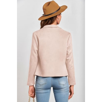 Stylish PRETTYGARDEN Women's Faux Suede Jacket for All Seasons
