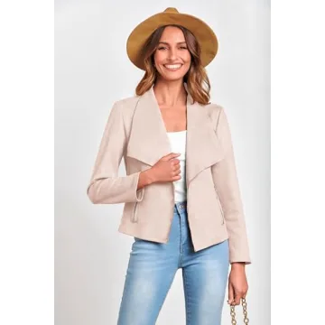 Stylish PRETTYGARDEN Women's Faux Suede Jacket for All Seasons