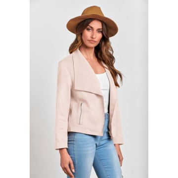 Stylish PRETTYGARDEN Women's Faux Suede Jacket for All Seasons