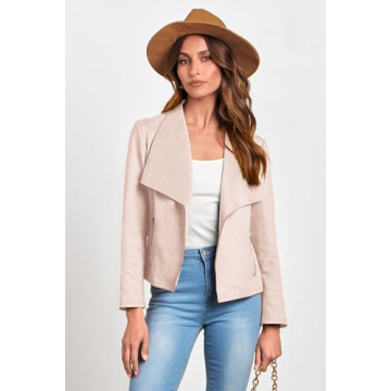 Stylish PRETTYGARDEN Women's Faux Suede Jacket for All Seasons