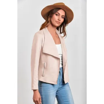 Stylish PRETTYGARDEN Women's Faux Suede Jacket for All Seasons