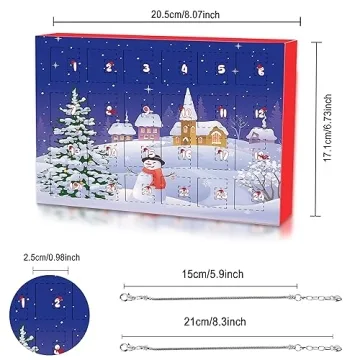 Novernat Charm Bracelet Advent Calendar for Kids 2024