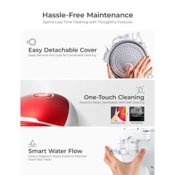 CUCKOO Micom Rice Cooker 6 Cup Uncooked / 12 Cup Cooked, Fuzzy Logic Electric Rice Cooker Small, Sticky Rice Maker with 12 Menu Modes, Nonstick Small Rice Cooker & Steamer, White / Red (CR-0655F)