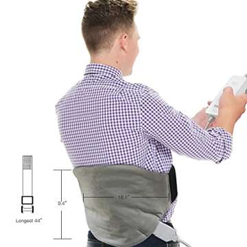 ZXU Small Heated Back Pain Relief Pad with Auto Shut-Off