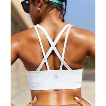 RUNNING GIRL Criss-Cross Sports Bra for Ultimate Comfort
