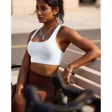 RUNNING GIRL Criss-Cross Sports Bra for Ultimate Comfort