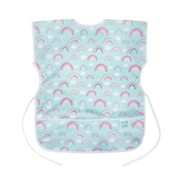 Bumkins Short Sleeve Smock: Toddler Reusable Waterproof Bib for Creative Play