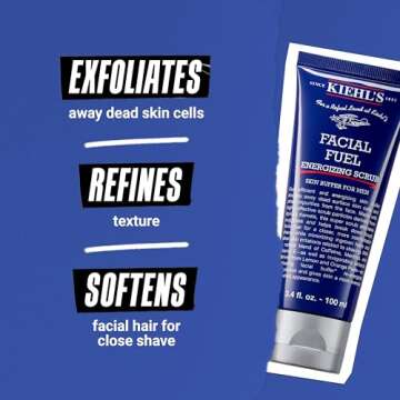 Kiehl's Facial Fuel Exfoliating Face Scrub for Men