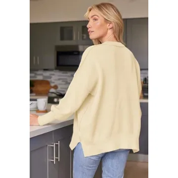 LILLUSORY Oversized Batwing Sweater for Women