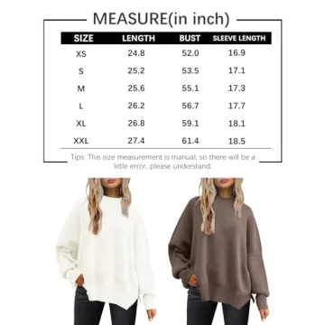 LILLUSORY Oversized Batwing Sweater for Women
