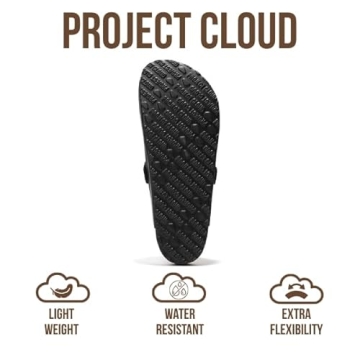 Project Cloud Men's Genuine Leather Memory Foam Clogs