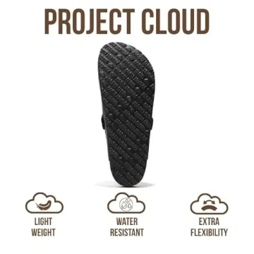 Project Cloud Men's Genuine Leather Memory Foam Clogs