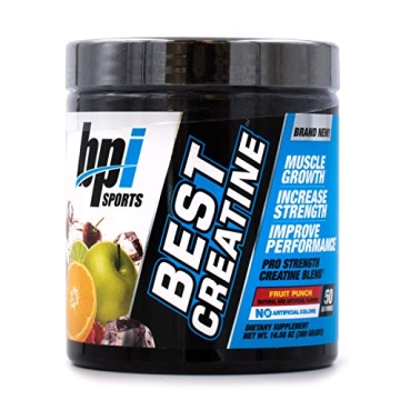 BPI Sports Best Creatine – Creatine Monohydrate, Himalayan Salt – Strength, Pump, Endurance, Mus...