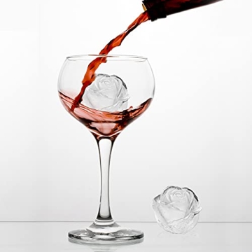 Mikiwon Rose Ice Cube Molds for Beautiful Drinks