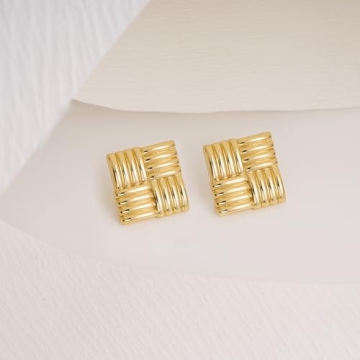 Tvcuney Chunky Gold Earrings for Stylish Confidence