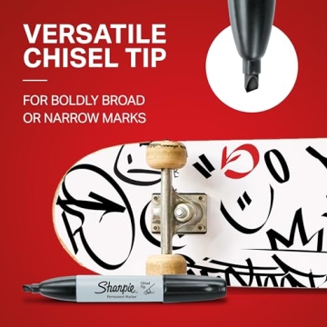 Sharpie Permanent Markers 12 Count with Chisel Tip